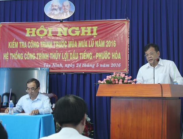 Kiểm tra công trình thủy lợi Dầu Tiếng-Phước Hòa trước mùa mưa lũ 